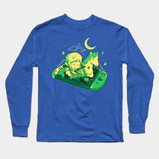 Chilling Hero - Cute Lazy Geek Gift Long Sleeve T-Shirt